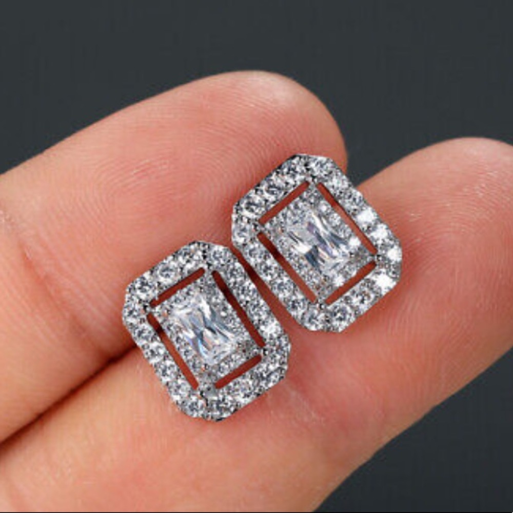 New Sterling silver stud earrings earrings